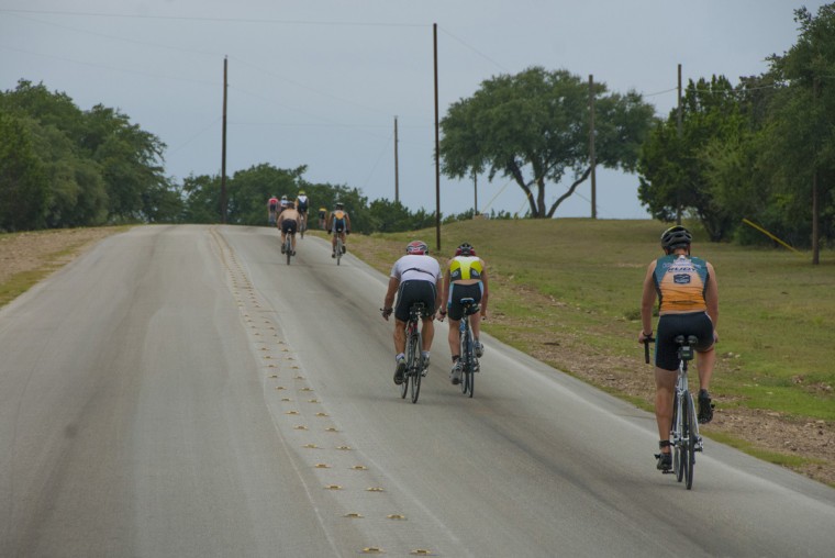 Despite threat of bad weather, many turn out for annual triathlon
